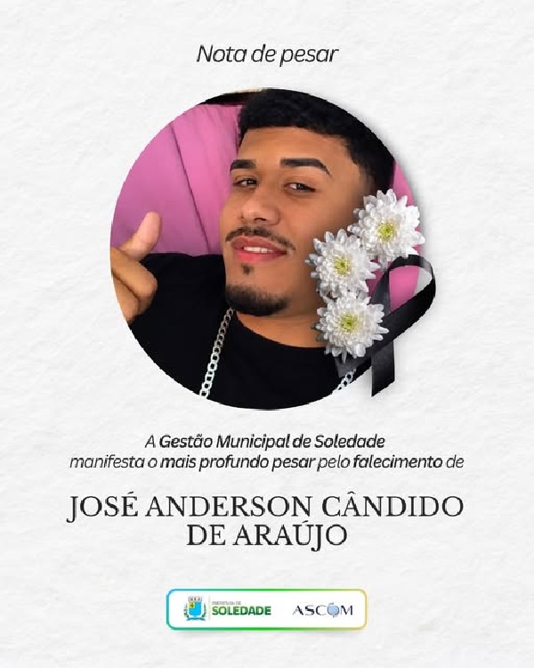 Gestão Municipal de Soledade manifesta profundo pesar pelo falecimento de JOSÉ  [...]